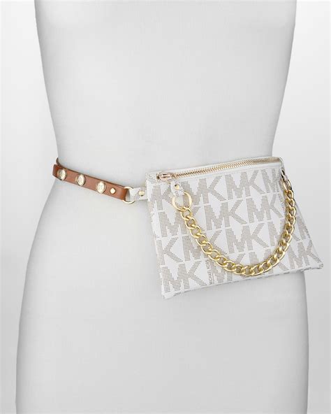 michael kors belt bags charcoal chain|Michael Kors belt price.